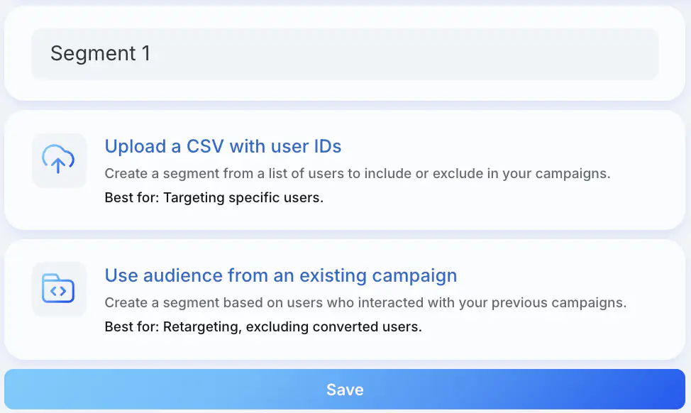Audience methods