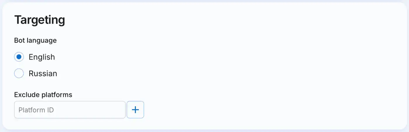 Bot targeting