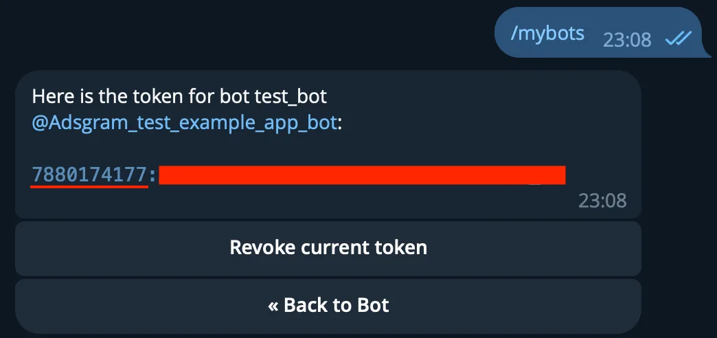 Get bot id