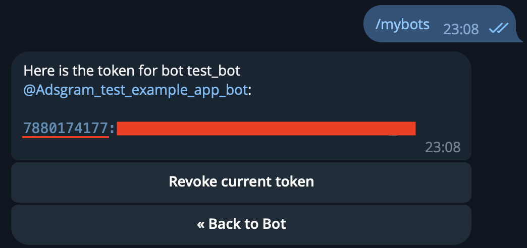 Get bot id