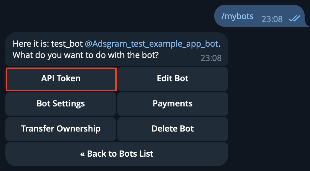 Get bot info