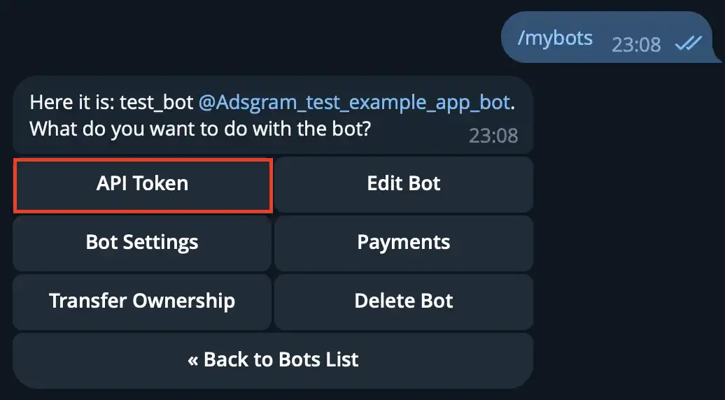 Get bot info