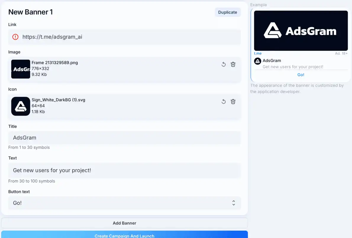 Client chats banner