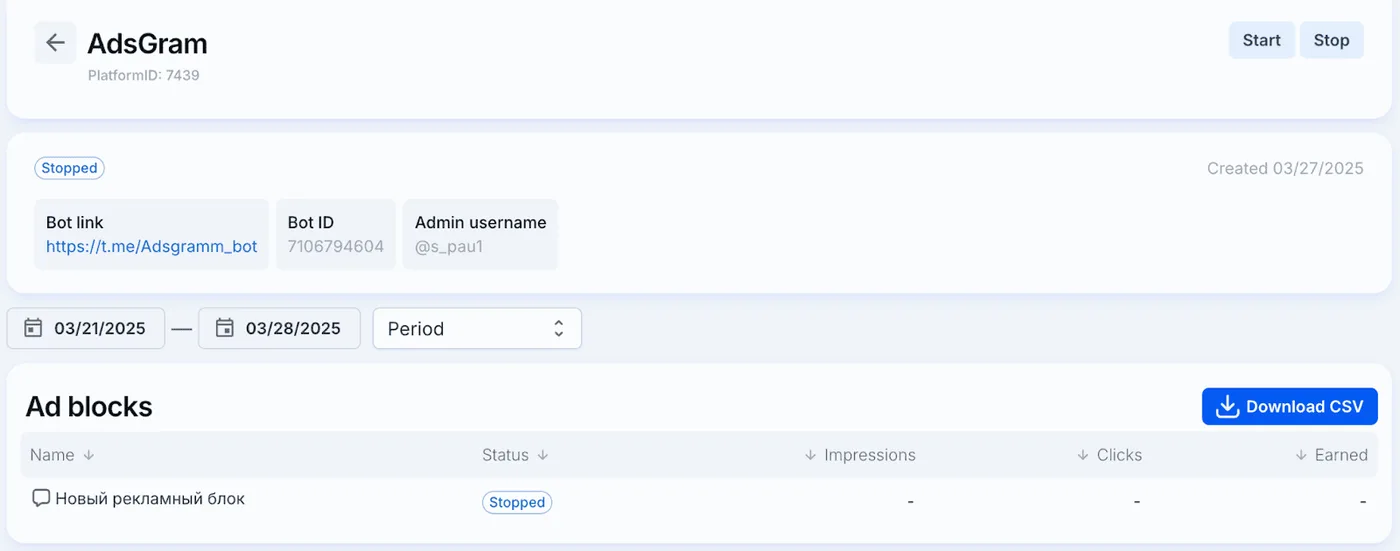 Bot terminé