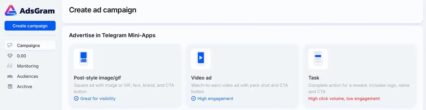 Campaign types