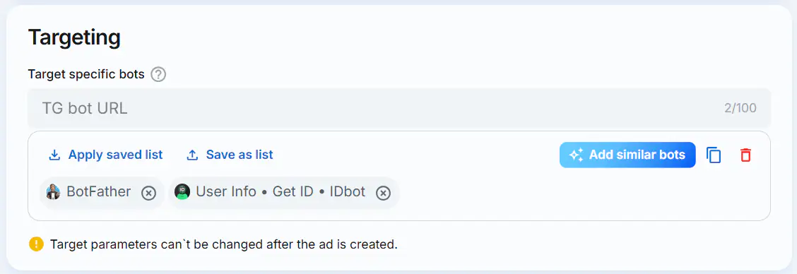 TgAds added bots