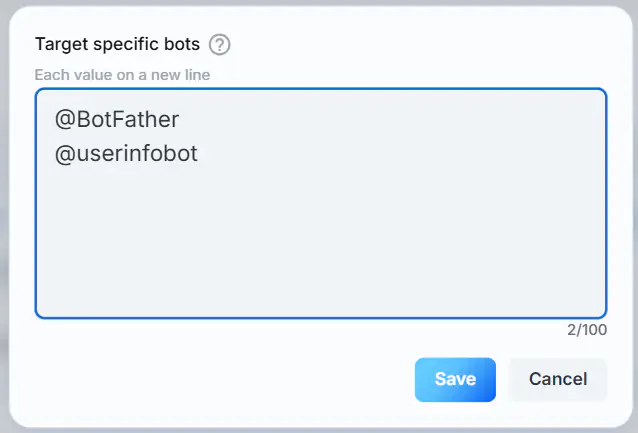 TgAds bots list